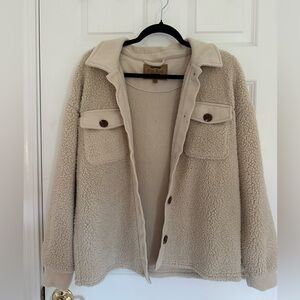 Tan sherpa jacket size medium